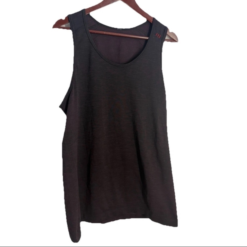 Lululemon Metal Vent Tech Tank Top 2.0 Mens L Heather Black Cherry - Picture 5 of 9
